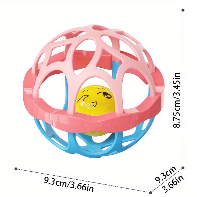 Sensory Toys for Babies, Pink Handheld Ball Player Bell Ringing Toys to Improve Color Recognition, Christmas Sock Gifts