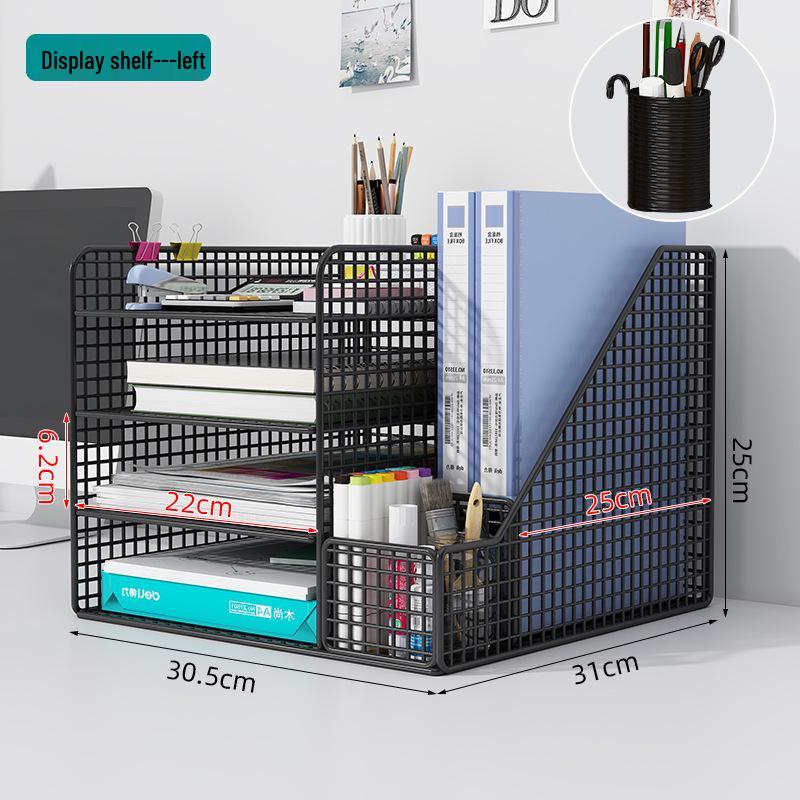 Multilayer Desktop File Organizer and Storage Set