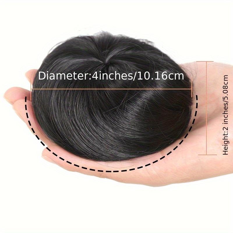 Synthetischer Chignon-Haarknoten für Frauen, Donut, Clip-In-Haarteil-Extensions, Braun/Rot, synthetische Hochtemperaturfaser