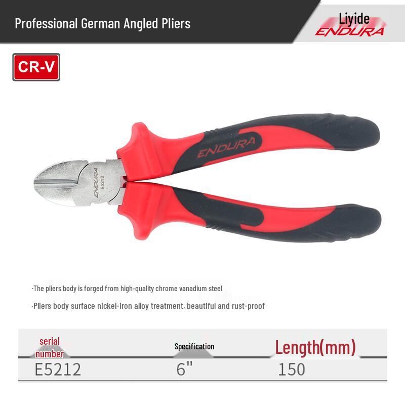 ENDURA Professional German-Style Diagonal Pliers