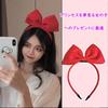 [MAEXUS] Niedliche Schleifen-Diadem Haarverzierung, Prinzessinnen-Haarband, Cosplay-Requisite, Accessoire, Schneewittchen, Kiki, Gothic Lolita (rot)