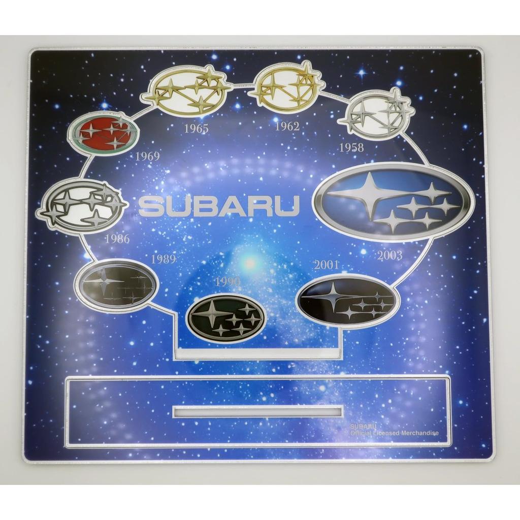 16directions SUBARU Historical Brand Emblem Chronology Acrylic Stand Figure JDM Collectible Official Merchandise