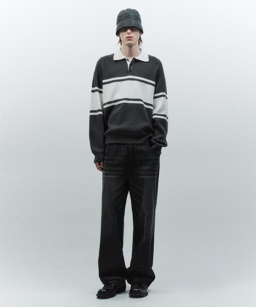 INSILENCE Rugby Knit Dark Grey