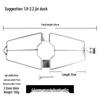 Stainless Steel Heavy-Duty Roast Duck Clip with Screws