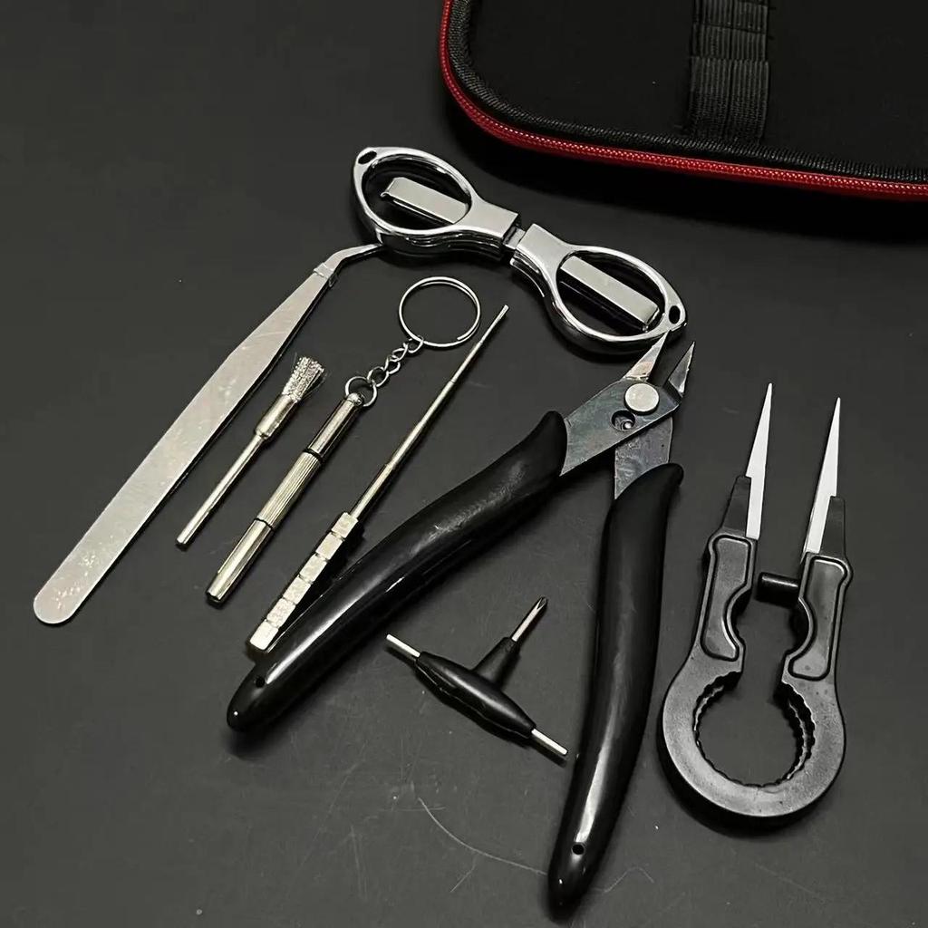 Sady pro umění, DIY sada nářadí, keramická pinzeta, kleště, drátěný pás, přípravek pro cívky, kartáč, šroubový pohon, topný drát, cívky, příslušenství