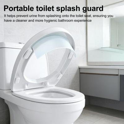 Tuvalet Kapağı Sıçrama Koruması Bölmesi Kolay Takılır Evrensel Taşınabilir Tuvalet Sıçrama Kalkanı İdrar Sıçraması Koruyucu