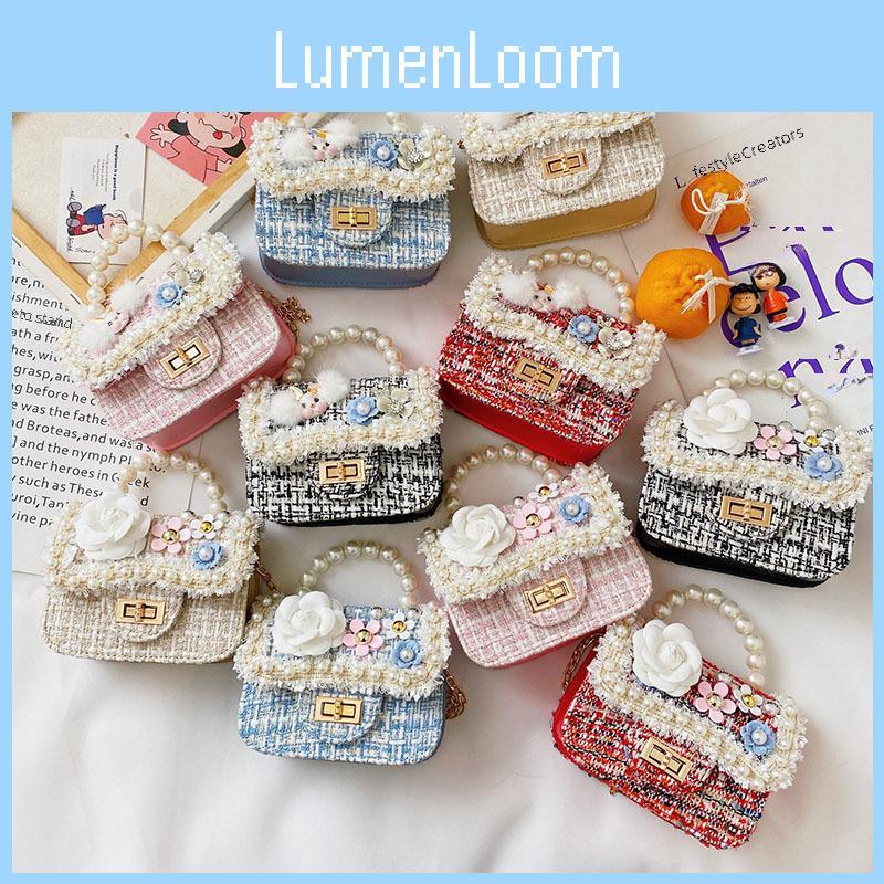 Handbag Shoulder Pearl Bag With Lightweight Pu Material Chain Bag For Kids