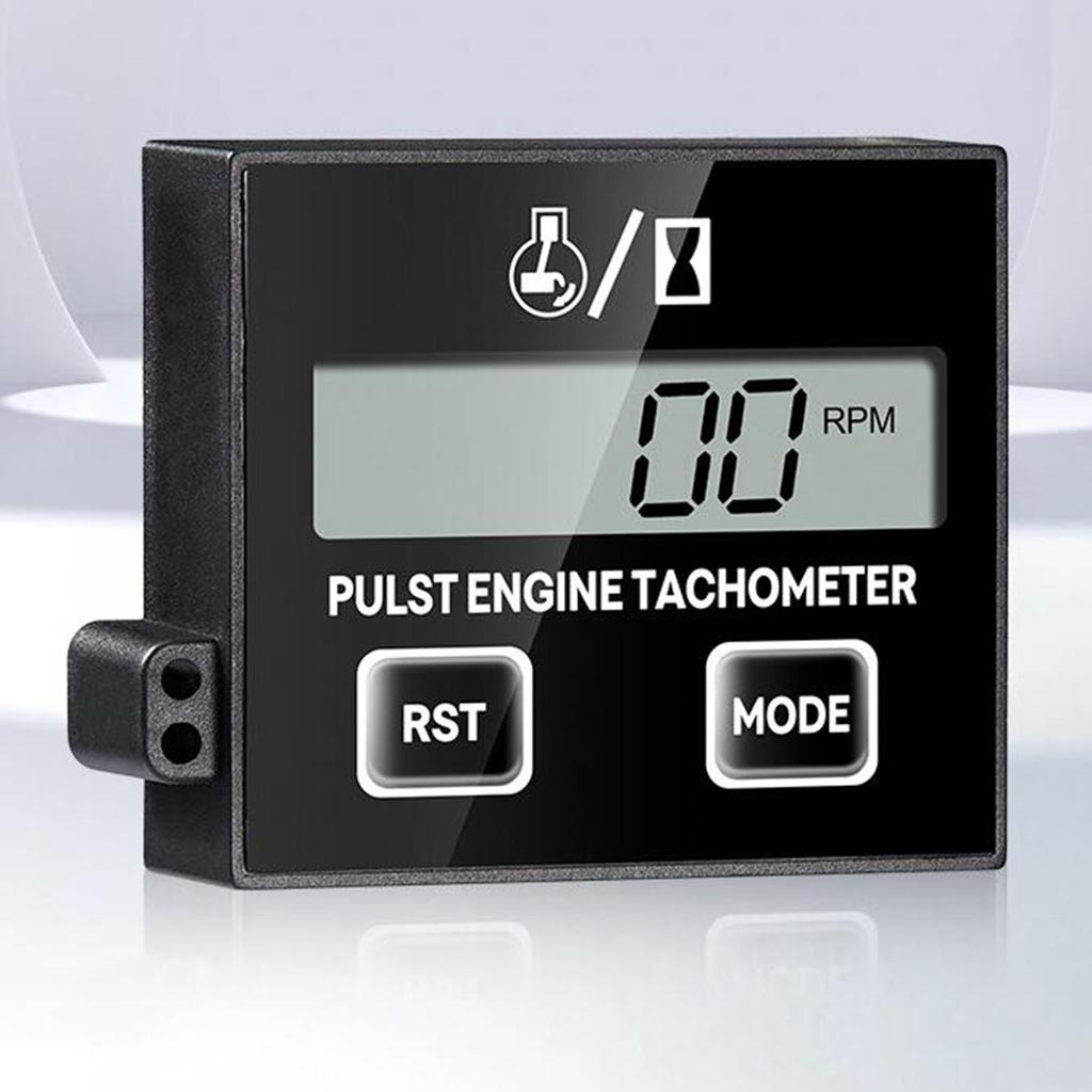 Digital Chainsaw Tachometer Waterproof Tach Gauge for RV Lawn Mower Boat