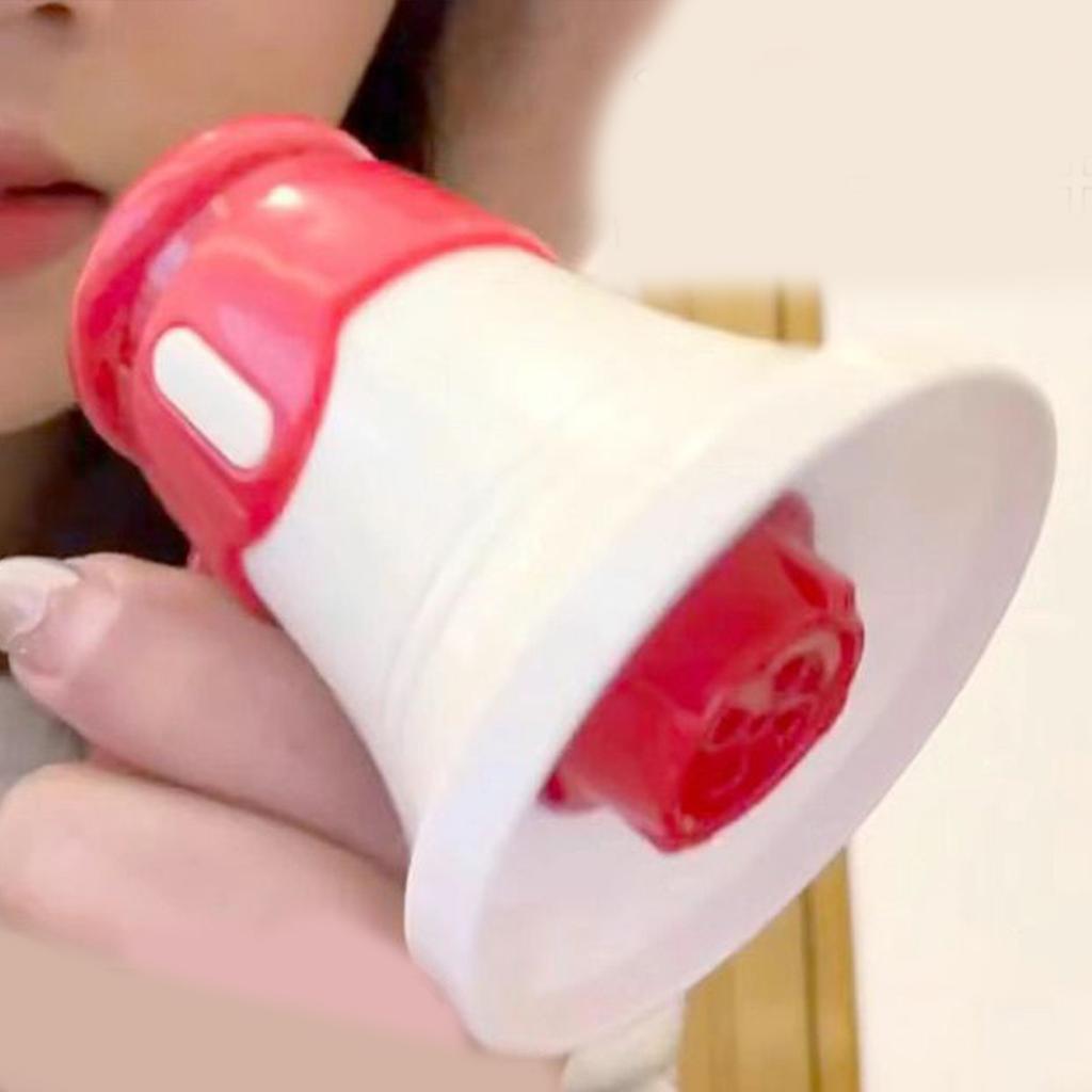 Musical Megaphone Toy Small Megaphone Speaker with Recording Microphone Musical Trumpet Bullfrog Toy Megaphone Keychain