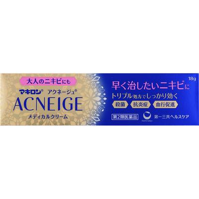 Daiichi Sankyo Healthcare Makiron Acneage Medizinische Creme 18g Wund- und eitrige Hautpräparate Wirksamkeit: Akne, Pickel Akne