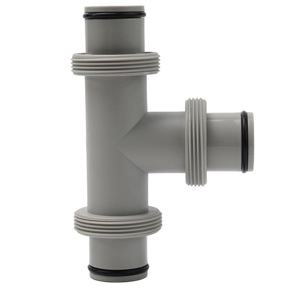Plastic Hose Adapter Replacement for Intex 1 5in Tee T Joint Pool Part with Rubber O Rings and Weather Resistant Design