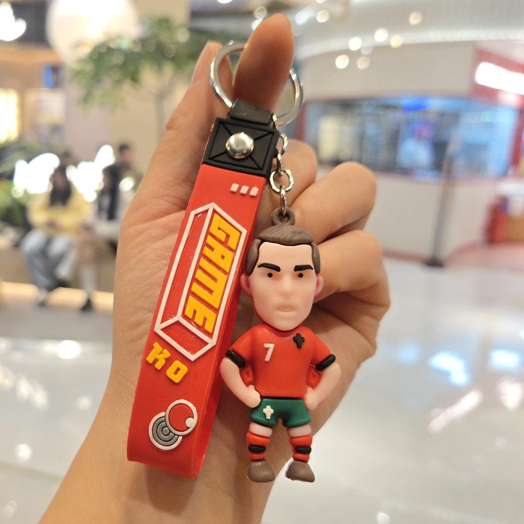 Neuer Cartoon Sportstar Schlüsselanhänger Anhänger, Personalisierte Trikotpuppe, Schlüsselanhänger, Rucksackanhänger, Kleines Geschenk.