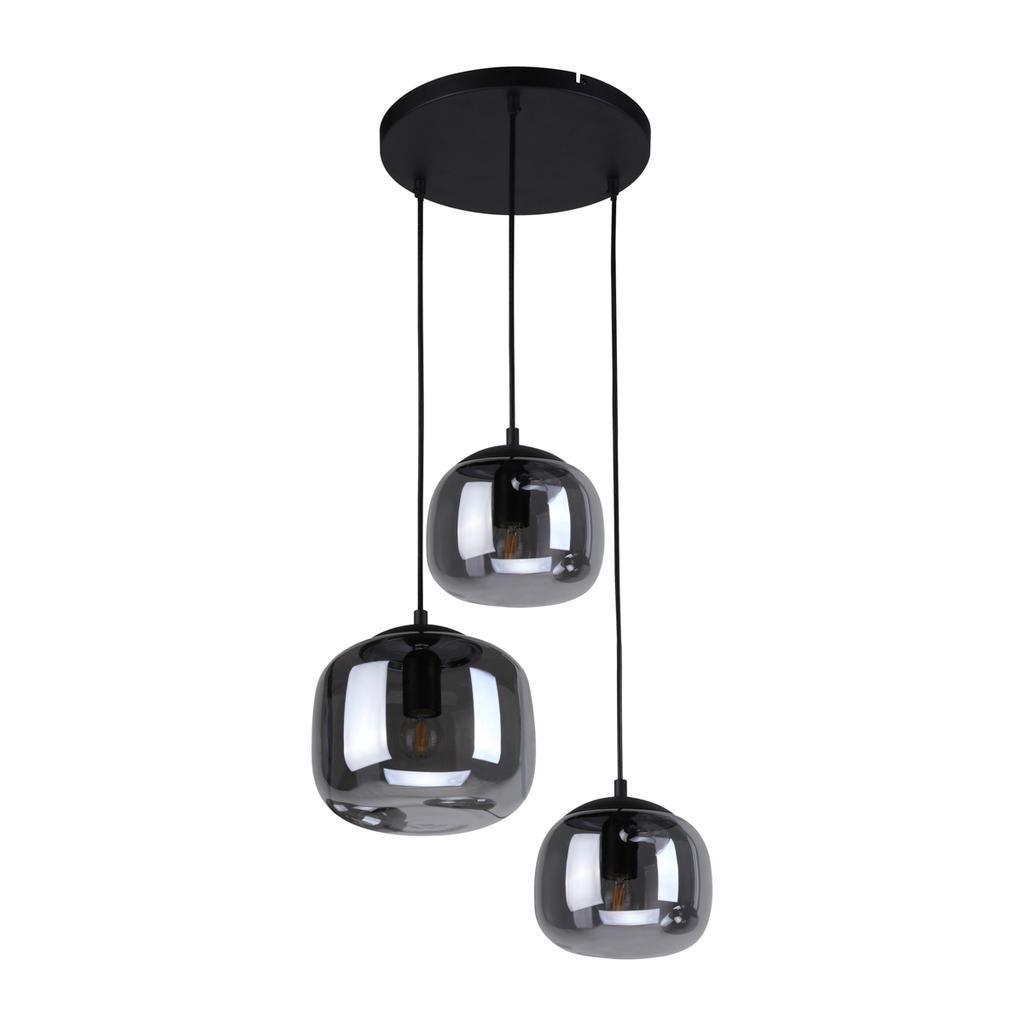 Lampa Wisząca Calto 3 E27 Piaskowany Czarny Italux Pnd-67705-3-Bk-Sg