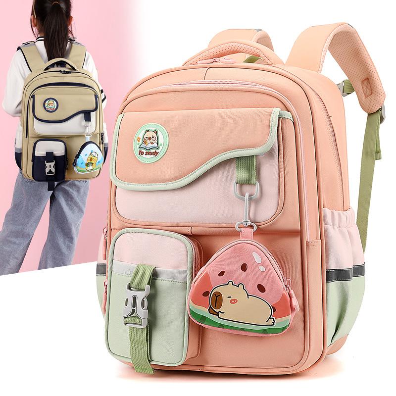 Cute schoolbag primary school students boys and girls large capacity backpack sweet small fresh children's backpack
