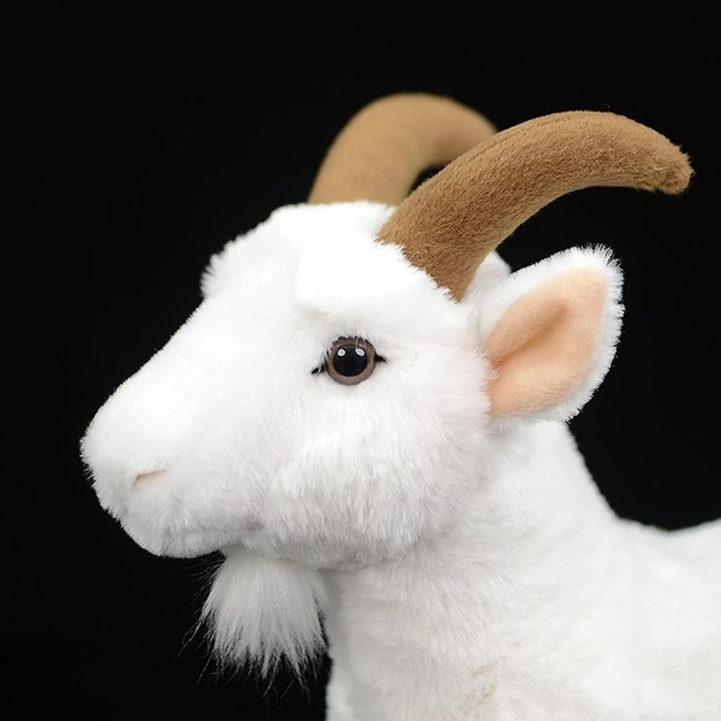 ZHONGXIN MADE 12-Foot White Goat Plush Toy, Kids Toy with Unique Design and Safe Materials, Suitable for All Ages, Gift, Birthday, Christmas, Home