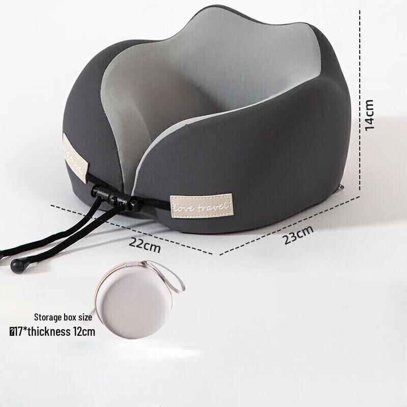 YiBei Memory Foam U-shaped Travel Neck Pillow