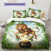 Greenorg Anisms Pattern Bedding Quilt Set Quilt Cover Pillowcase Home Decoration Birthday Gift (1 * Duvet Cover + 2 * Pillowcase, Without Core)