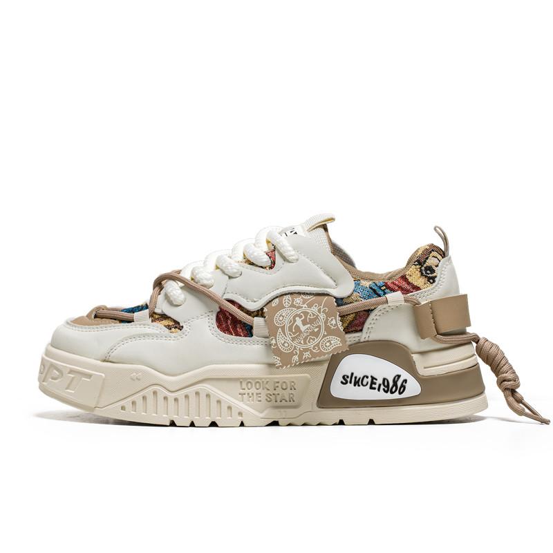 

Веревочные украшения 2024 Мужские модные кроссовки Удобная платформа Дышащая обувь Уличная повседневная уличная трендовая обувь для скейтбординга 43 хаки