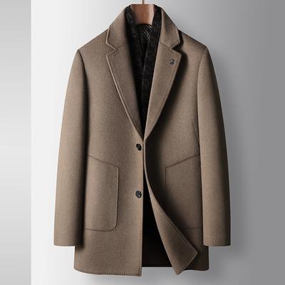 Herbst- und Winteranzugkragen Abnehmbare Daunenweste Jugend Business Beidseitige Freizeitjacke