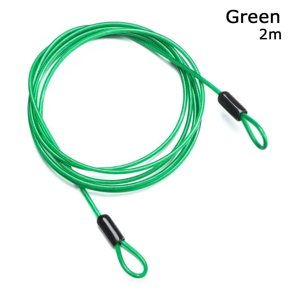 0.5/1/2Meters Anti-theft Ropes MTB Bike Rope Bicycle Lock Wire Steel Cable Lock Cycling Strong Wire Road Bike Lock 4