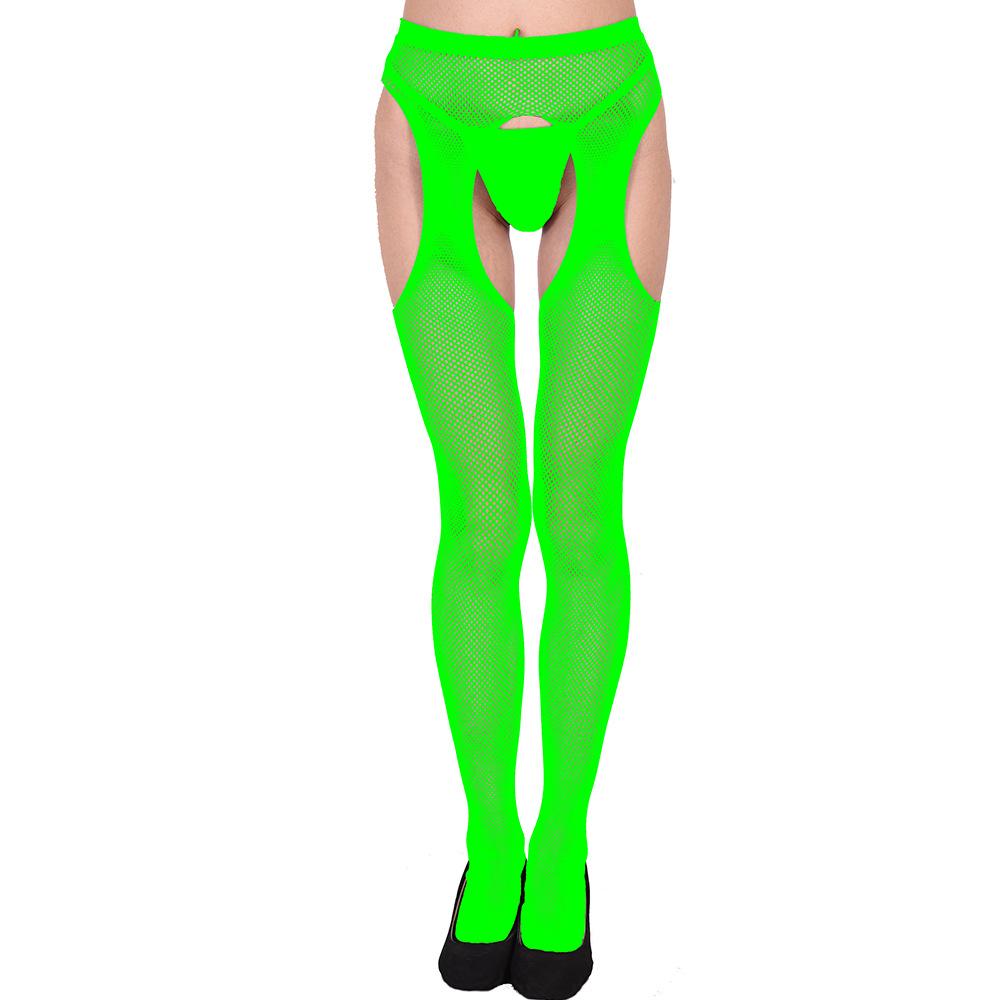 Four-sided open sex stockings, sexy hollowed-out women's fun free small mesh mesh stockings pantyhose