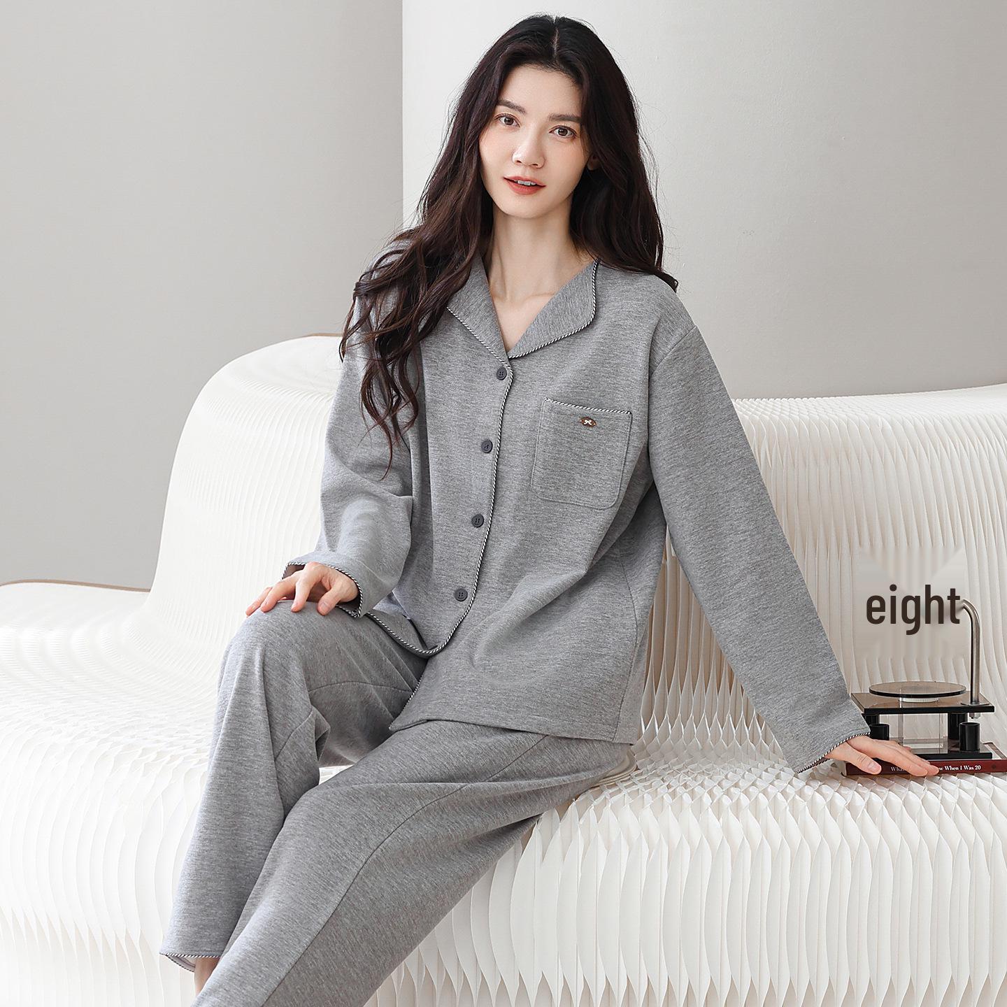 

Женская велюровая пижама с начесом - Осень/Зима, кардиган с отложным воротником, теплый сказочный стиль, для улицы и дома. XL (165-170 cm, 57.5-65 kg)