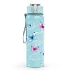 1PC Multiple Butterflies Floating Air Print 750ml Color Plastic Sports Water Bottle Leakproof Flip Straw Lid Suitable for Sports Office Home Use