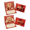 Traditional Chinese New Year Cardstock Popup Card Feature Horse Art For Multiple Occasion Greeting A0KF
