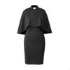 Clerical Cosplay Dress High with Cape Stage Performance Outfit for