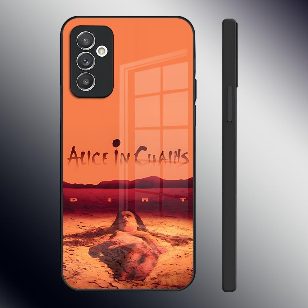Heavy Rock Band-Alice In Chains Phone Case For Samsung S26 S24 Ultra S23 S22 S21 Fe S25 Plus A54 A34 A24 A53 A13 A16 Glass Cover