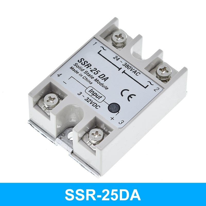 Single-phase Solid State Relay SSR-25DA, DC Control AC 220V 25A