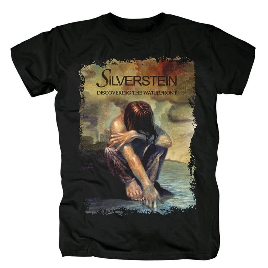 Vtg Silverstein Band Music Lover Heavy Cotton Black Full Size Shirt BL250 S