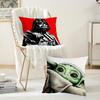 Movie S-Star W-Wars Darth V-Vader Baby Y-Yoda Pillow Case Office Cushions Suitable For Sofa Car Bedroom Decorative Cushion Cover