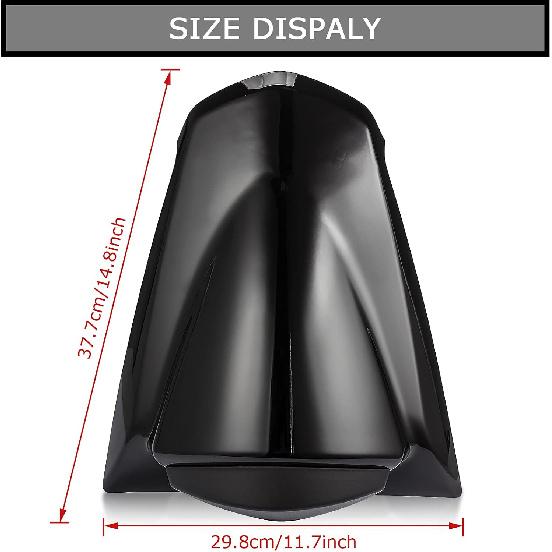 PSLER Rear Seat Cover Rear Seat Fairing Cover for Ninja 250R ZX250R EX250 2008-2012 Black
