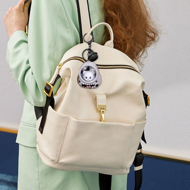 Bear Keychain Sturdy ABS Key Holder Lovely Designs LED Light Glowing for Women and Kids Backpack Purse Ornament