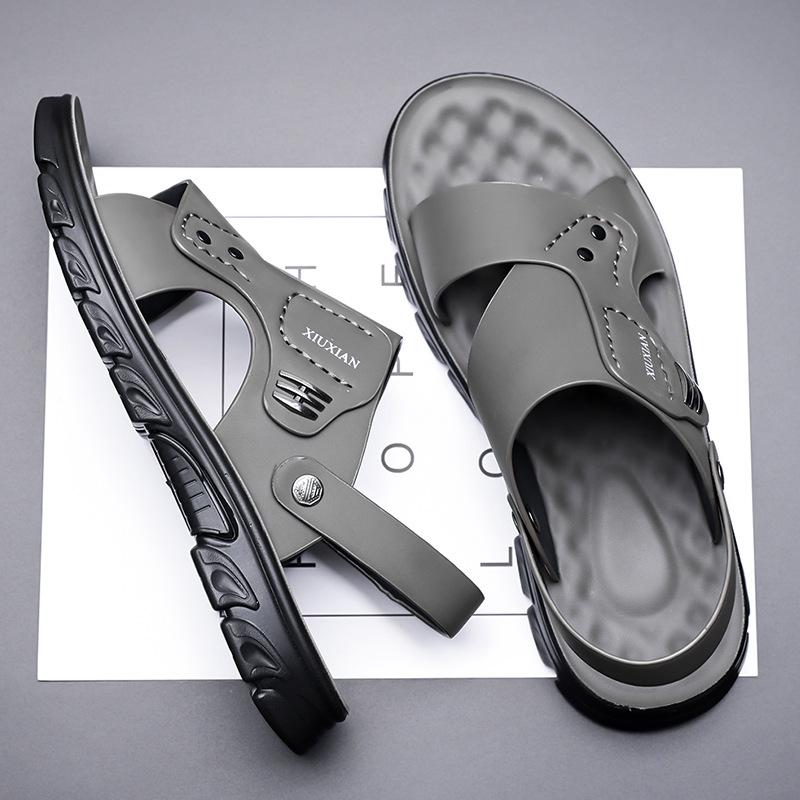 2025 summer new beach shoes dual-purpose men's non-slip and wear-resistant casual sandals going out wading shoes 2025