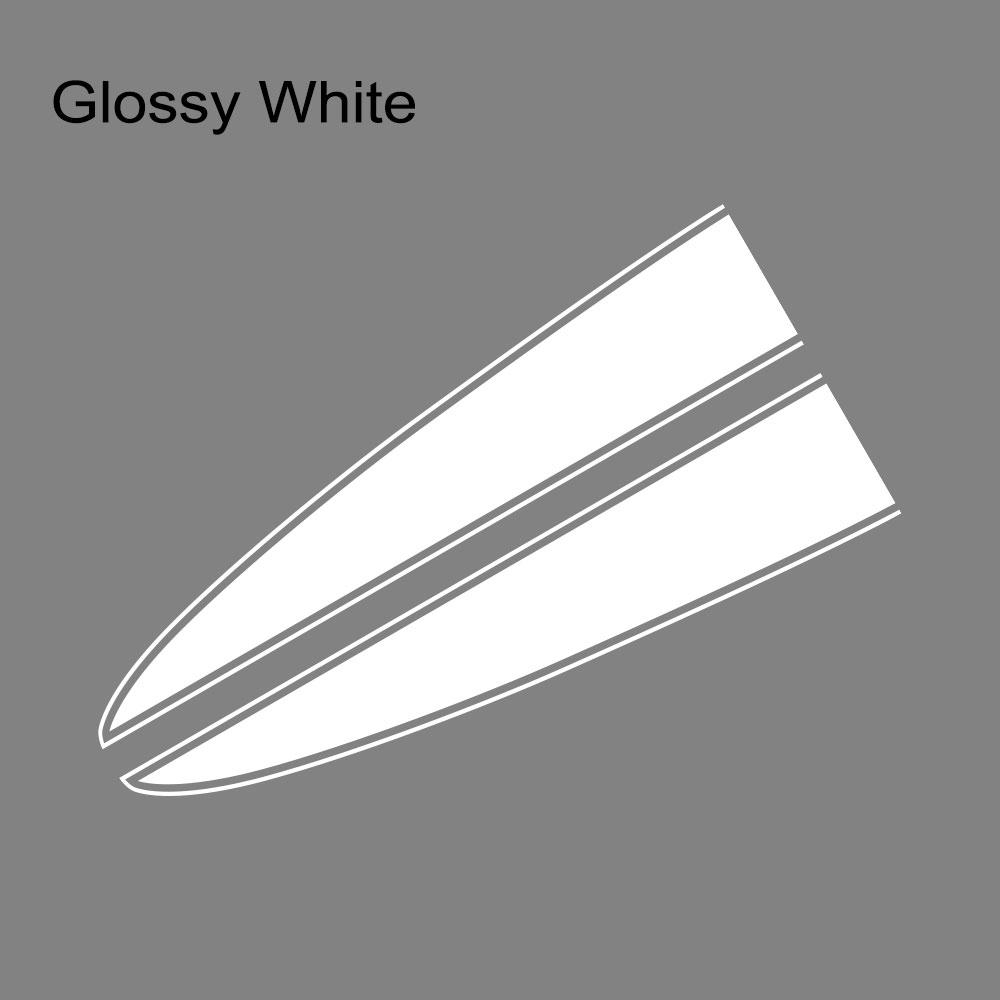 2PCS Car Hood Bonnet Stickers For Fiat 500 Abarth 595 Tuning Accessories Vinyl Film Decals Auto DIY Stripes Styling Decoration