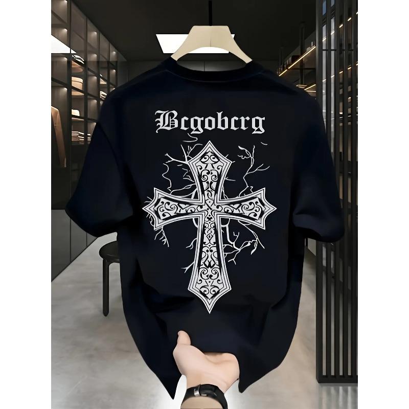 Schweres einfarbiges Herren-Kurzarm-T-Shirt: Neuer Sommerstil, Rundhalsausschnitt, Lockere Passform, Oversized, Cool, Lässig und Modisch