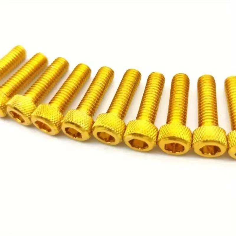 10pcs Colorful Universal 6MM Racing Motocross Part Kit Fairing Dirt Pit Bike Moto Fixing Nuts Bolts Accessories Motorcycle Screw