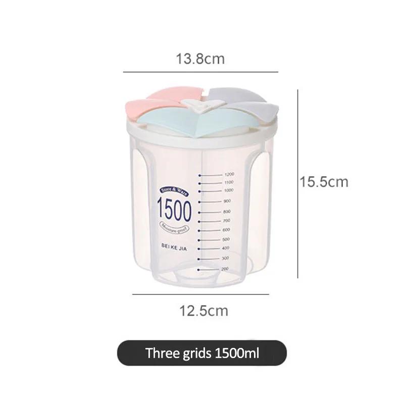 

Емкость для хранения зерна, прозрачные герметичные банки, влагонепроницаемые, кухонный органайзер, ящик для хранения продуктов, креативный контейнер для риса