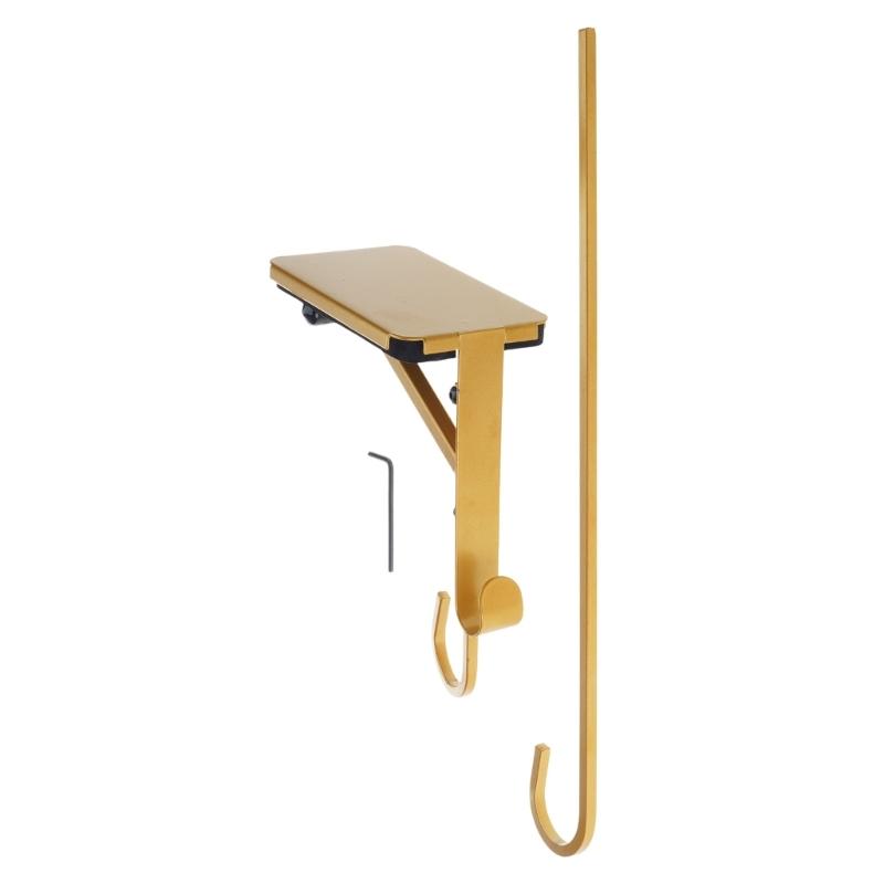 

Heavy Duty Iron Stocking Hanger For Fireplaces Bucolic Christmas Decors Wall Hook With Space Saving Design золотой