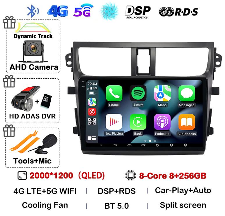Android 14 Carplay Auto Car Radio For SUZUKI CELERIO/CULTUS 2015 2016 2017 4G WIFI Multimedia Video Player 360 Camera Stereo DSP