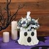 Ghost Bucket Halloween Decoration Large Capacity Indoor Outdoor Ghost Planter Vase Decor with Cute Design Candy Bucket