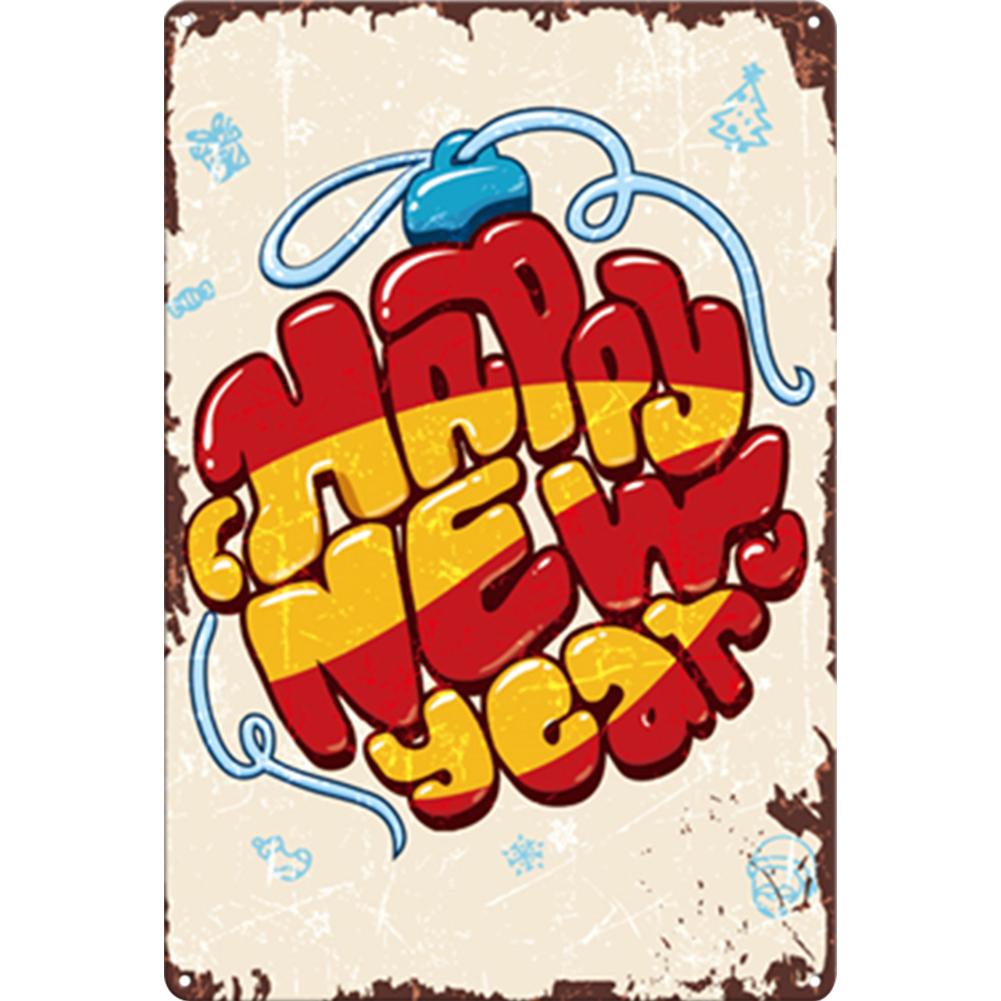 Merry Christmas Metal Tin Sign Plaque Cartoon Elk Snowflake Iron Painting Home Bar Cafe Pub Decoration Wall Art Plates