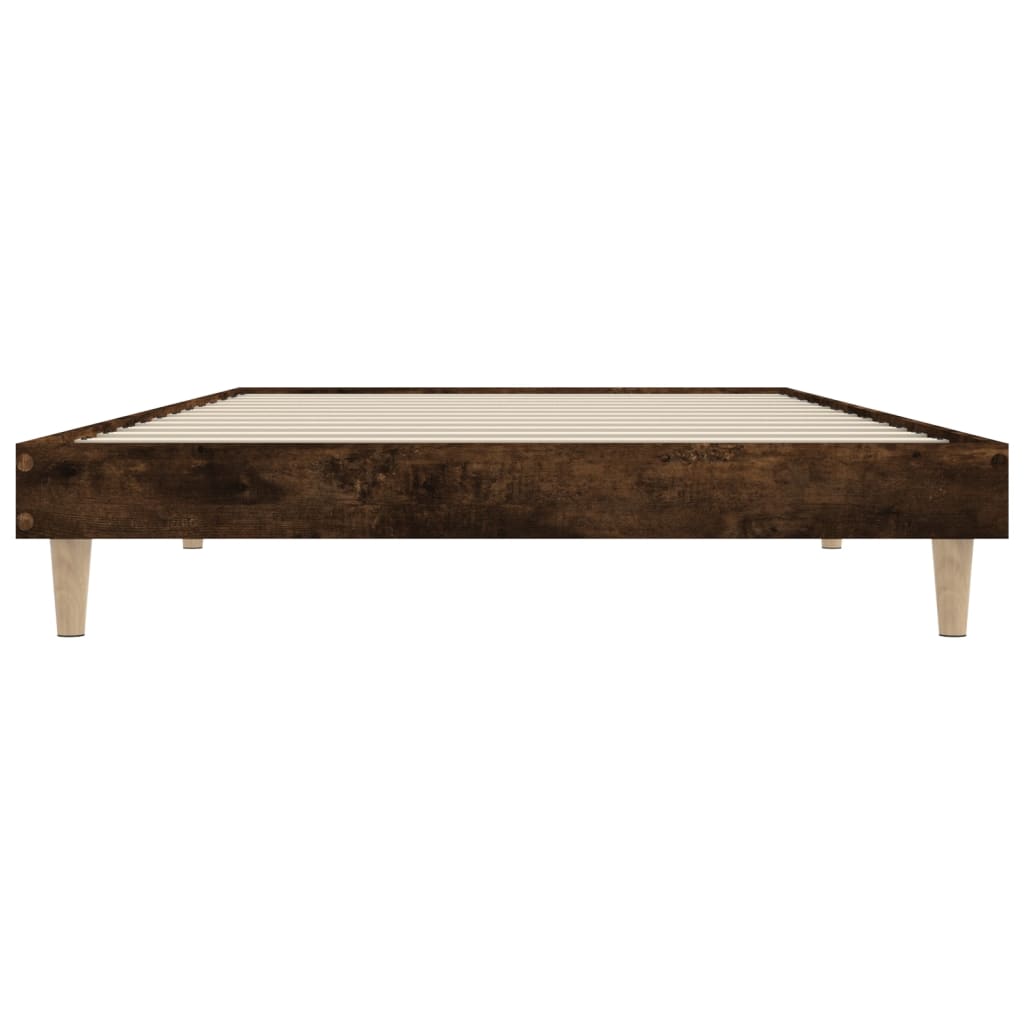 Vidaxl Bed Without Mattress, Smoked Oak, 90X190 Cm