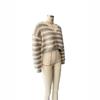 Women's Autumn and Winter Sweater New Loose V-Neck Long Sleeve Striped Knit Top