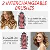 Brosse Sèche-Cheveux 2 En 1 Brosse Rotative à Air Bouclage Lissage Coiffage Auto-Rotative Ionique Ronde Sèche-Cheveux Volumateur