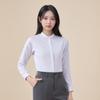 TLUOMAN Non-Iron New Chinese Style Stand Collar White Shirt