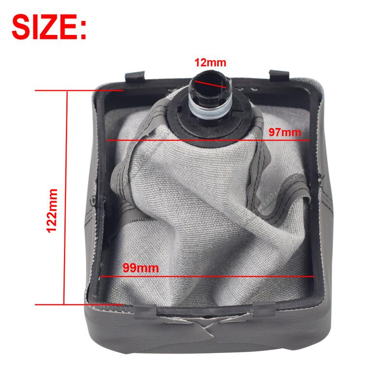 High Quality Manual 5 Speed Gear Shift Knob For VW Polo 9N 9N2 2002-2009 Car Stick Gear Shifter Lever Knob Leather Boot