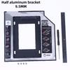 1 Set 2.5" Ssd Cd Dvd a Custodia Alloggiamento per Hdd Cd-Rom Odd Optibay Plastica Alluminio Universale 9.5/12.7Mm Sata 3.0 Caddy per Secondo Hdd